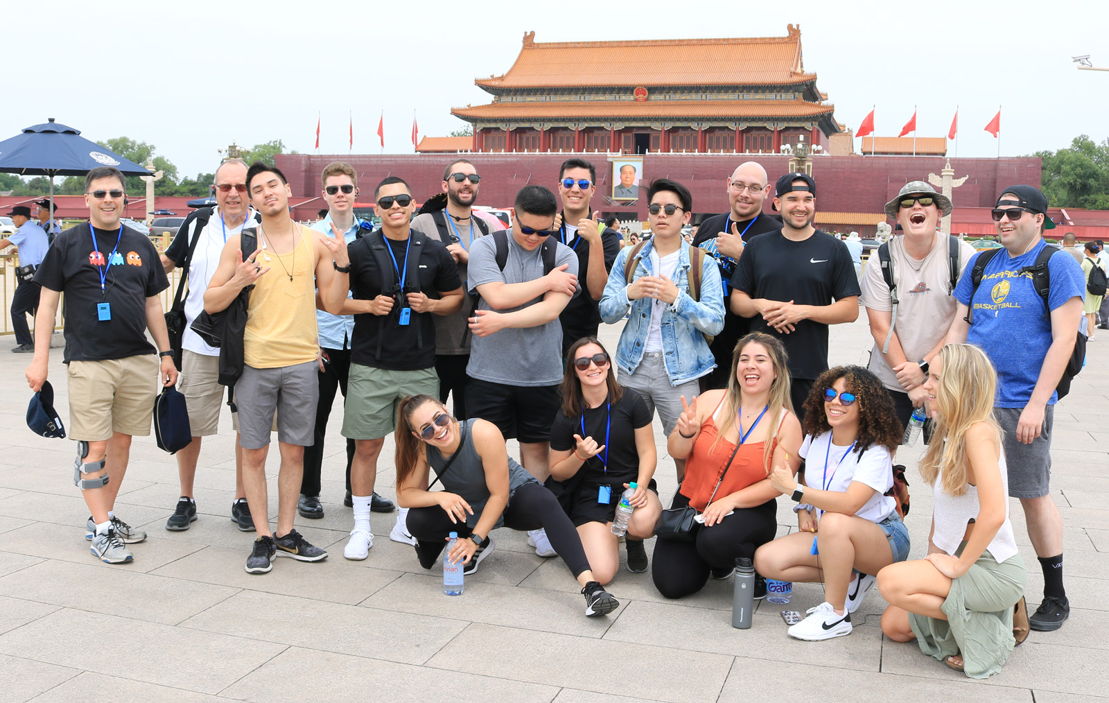 Study Abroad students in Tiananmen Square