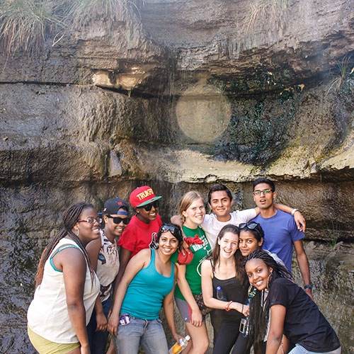 Study Abroad students in undisclosed location