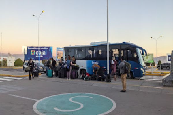 Group at airport